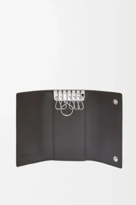 Estuche para llaves en piel de becerro de grano suave