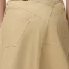 Falda asimétrica de algodón