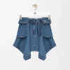 Falda cargo de denim