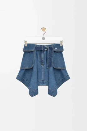 Falda cargo de denim