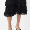 Falda de ganchillo de algodón