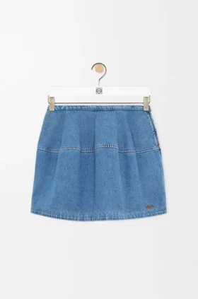 Falda globo de denim