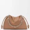Flamenco Purse grande en piel de cordero napa suave