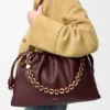 Flamenco Purse grande en piel de cordero napa suave