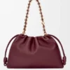 Flamenco Purse grande en piel de cordero napa suave