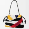Flamenco Purse mediano en napa bordada