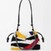 Flamenco Purse mediano en napa bordada