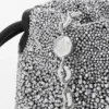 Flamenco Purse mini con abalorios y piel de cordero napa