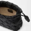 Flamenco Purse mini en piel de becerro napa plisada