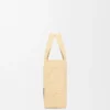 Font Tote pequeño con tipografía Loewe en rafia