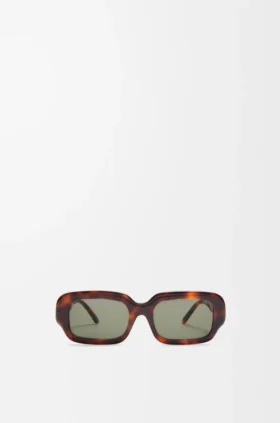 Gafas de sol rectangulares y finas