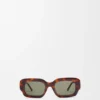 Gafas de sol rectangulares y finas