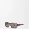 Gafas de sol rectangulares y finas