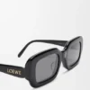 Gafas de sol rectangulares y finas