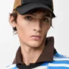 Gorra «Camp» de lona y ante