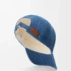 Gorra con parche de denim