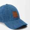 Gorra con parche de denim