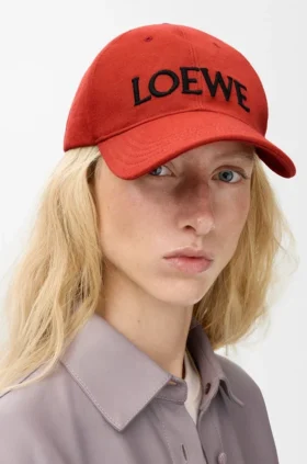 Gorra de loewe de lona de algodón