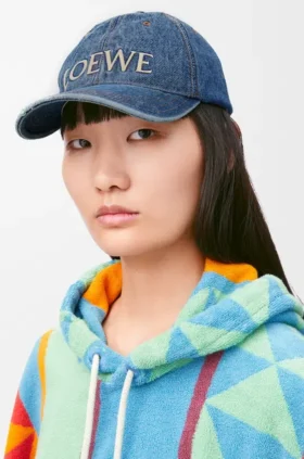 Gorra de loewe en denim