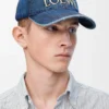 Gorra de loewe en denim