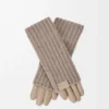 Guantes de cachemira y piel de cordero napa