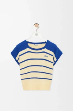 Jersey sin mangas de algodón y lana