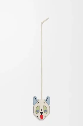 Llavero «Futurist Cat» en piel de becerro
