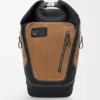 Mochila Flex con cierre enrollable en lona y ante