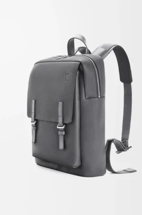 Mochila militar de piel de becerro de grano suave