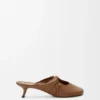 Mule «Pebble Soft» en piel de cordero napa
