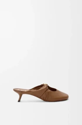 Mule «Pebble Soft» en piel de cordero napa