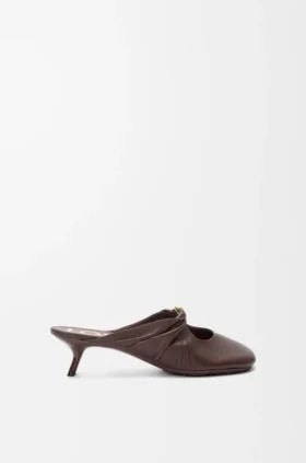 Mule «Pebble Soft» en piel de cordero napa
