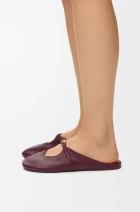 Mule «Pebble Soft» en piel de cordero napa