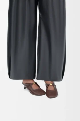 Mule «Pebble Soft» en piel de cordero napa