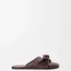 Mules con nudo Flamenco de piel de cordero