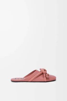 Mules con nudo Flamenco de piel de cordero