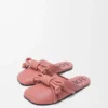 Mules con nudo Flamenco de piel de cordero