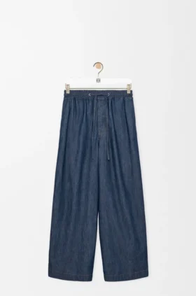 Pantalones con cordón de algodón