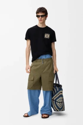 Pantalones cortos cargo de algodón