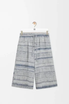 Pantalones cortos de denim con cordón