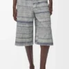Pantalones cortos de denim con cordón