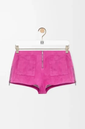 Pantalones cortos de piel de cabra de ante