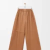 Pantalones cortos de piel de cordero napa