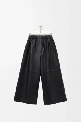 Pantalones cortos de piel de cordero napa