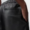Pantalones cortos de piel de cordero napa