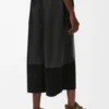 Pantalones cortos de piel de cordero napa y piel de cabra de ante