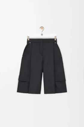 Pantalones cortos tipo cargo de lana