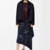 Parka con capucha de algodón y seda