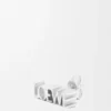 Pendiente individual «Graphic» de loewe en plata de ley