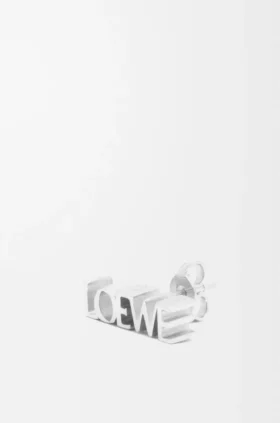 Pendiente individual «Graphic» de loewe en plata de ley